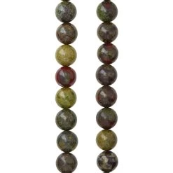 Outlet ⌛ 12 Pack: Dragon Blood Jasper Round Beads, 8mm by Bead Landing™ ⭐