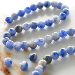 Cheap 💯 12 Packs: 2 ct. (24 total) Blue Spotted Sodalite Stone Round Beads, 4mm by Bead Landing® 🔔 -Deals Bead Landing Store MP631498 20