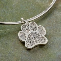 Coupon 🔥 12 Pack: Charmalong™ Silver Plated & Stone Paved Paw Charm by Bead Landing™ 😀 -Deals Bead Landing Store MP633252 20