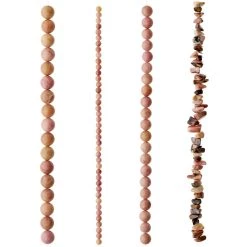 Cheapest 😉 6 Pack: Mauve Rhodonite Semi-Precious Beads Value Pack by Bead Landing™ 🎉 -Deals Bead Landing Store MP633472 30