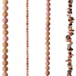 Cheapest ๐ 6 Pack: Mauve Rhodonite Semi-Precious Beads Value Pack by Bead Landing™ ๐