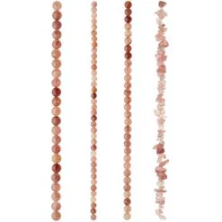 Discount 🎁 6 Pack: Strawberry Quartz Semi-Precious Beads Value Pack by Bead Landing™ ❤️ -Deals Bead Landing Store MP633474 30