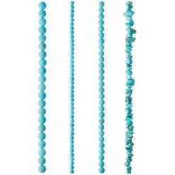 Budget ⭐ 6 Pack: Turquoise-Dyed Howlite Beads Value Pack by Bead Landing™ 🌟 -Deals Bead Landing Store MP633962 30