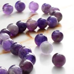 Budget 🎉 6 Pack: Dark Purple Large Hole Amethyst Round Beads, 10mm by Bead Landing™ 🎉 -Deals Bead Landing Store MP665958 20