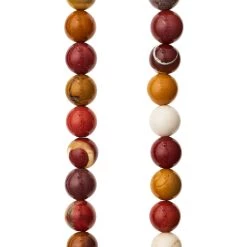 Deals 😍 12 Pack: Mookaite Round Beads by Bead Landing™, 8mm ✔️