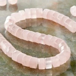Budget ✔️ 12 Pack: Pink Rose Quartz Heishi Beads, 6mm by Bead Landing™ ✨ -Deals Bead Landing Store MP666004 20