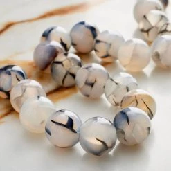 Cheapest ✨ 6 Pack: Crackled Black Large Hole Agate Round Beads, 10mm by Bead Landing™ ✨ -Deals Bead Landing Store MP666085 20