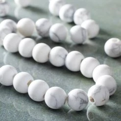 Cheap 💯 6 Pack: White Matte Large Hole Howlite Round Beads, 8mm by Bead Landing™ 👏 -Deals Bead Landing Store MP666091 20