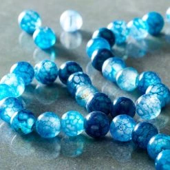 Best reviews of ⌛ 6 Pack: Crackled Blue Large Hole Agate Round Beads, 8mm by Bead Landing™ 🤩 -Deals Bead Landing Store MP666108 20