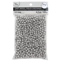 Best deal 👍 12 Pack: Rhodium Faceted CCB Round Craft Beads, 5.5mm by Bead Landing™ ✨ -Deals Bead Landing Store MP666355 2