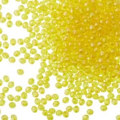 Brand new 🥰 12 Pack: Yellow Aurora Borealis Faceted Acrylic Round Craft Beads, 6mm by Bead Landing™ 🔔