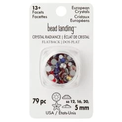New 🔥 6 Packs: 79 ct. (474 total) Crystal Radiance U.S.A. Flatback European Crystals by Bead Landing™ 🔔 -Deals Bead Landing Store MP682745 30
