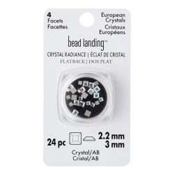 Discount ⌛ 6 Packs: 24 ct. (144 total) Crystal Radiance Square Mix Flatback European Crystals by Bead Landing™ ✨ -Deals Bead Landing Store MP682753 30