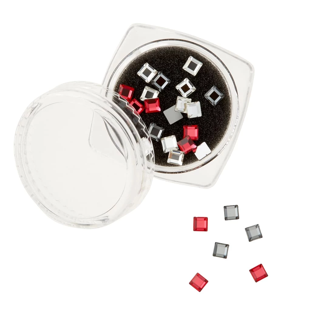 Flash Sale ⌛ 6 Packs: 25 ct. (150 total) Crystal Radiance Scarlet Square Flatback European Crystals by Bead Landing™ ⌛ 5 Flash Sale ⌛ 6 Packs: 25 ct. (150 total) Crystal Radiance Scarlet Square Flatback European Crystals by Bead Landing™ ⌛ - Image 3