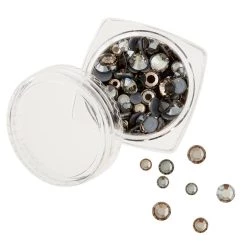 New 👏 12 Packs: 66 ct. (792 total) Crystal Radiance Charcoal Hotfix European Crystals by Bead Landing™ 😍 -Deals Bead Landing Store MP682766 31