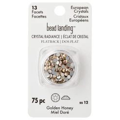 Cheap 😉 6 Packs: 75 ct. (450 total) Crystal Radiance SS12 Golden Honey Flatback European Crystals by Bead Landing™ ⭐ -Deals Bead Landing Store MP682768 30