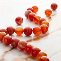 Cheap 🎁 12 Pack: Red Dyed Stripe Agate Round Beads, 10mm by Bead Landing™ 💯 -Deals Bead Landing Store MP685935 20