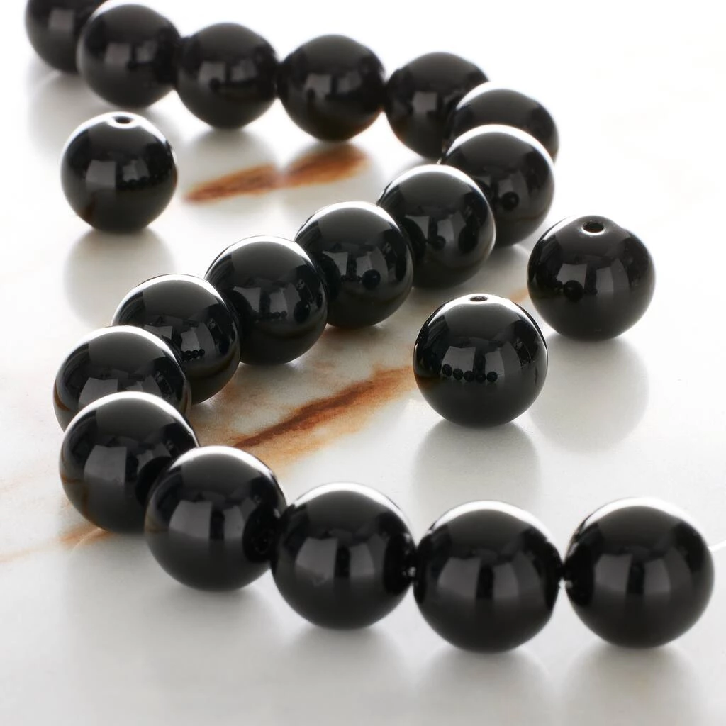 Budget 🔥 12 Pack: Black Jasper Round Beads, 12mm by Bead Landing™ ❤️ 4 Budget 🔥 12 Pack: Black Jasper Round Beads, 12mm by Bead Landing™ ❤️ - Image 2